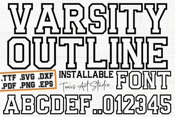 Ab Varsity Outline: The Font That Brings Team Spirit to Your Designs