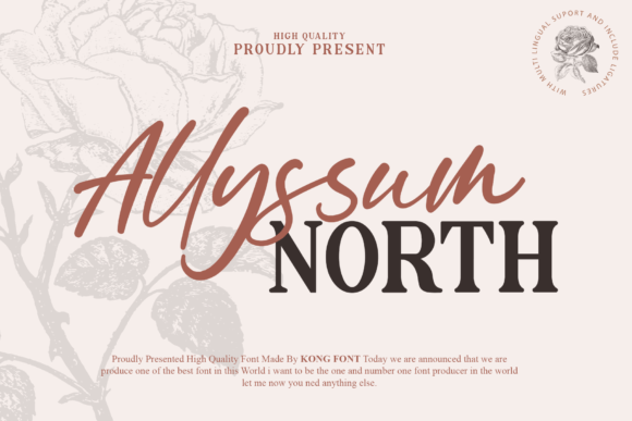 Allyssum North: A Playful Script Font for Creative Projects