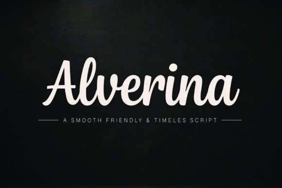 Alverina: The Font That Feels Like a Handwritten Hug