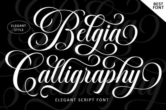 Belgia Calligraphy: A Script Font for Modern Elegance