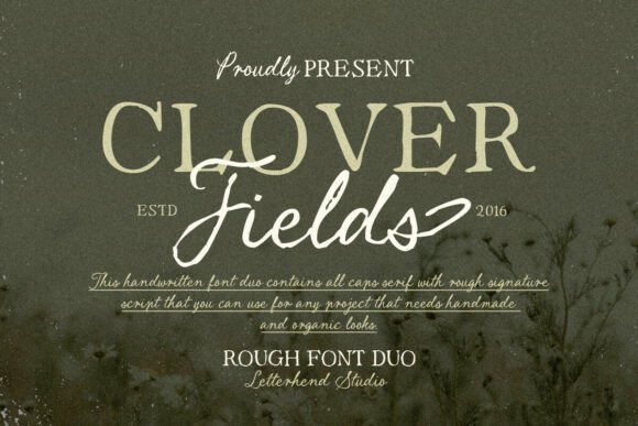 Clover Fields: The Font Duo That Brings Rustic Warmth to Modern Design