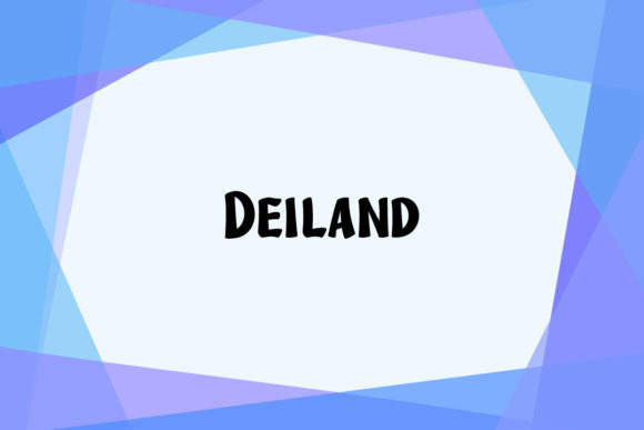 Deiland: A Playful Display Font for Creative Projects