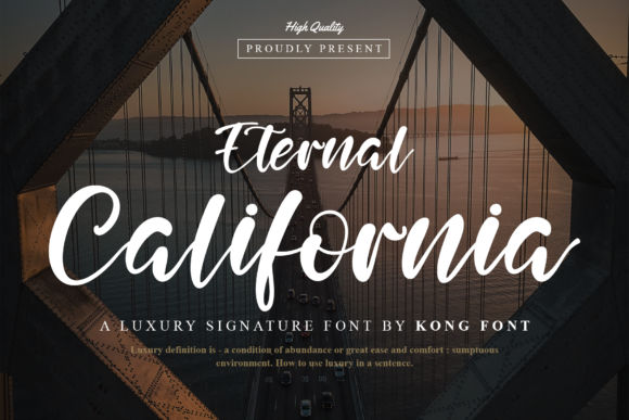 Eternal California: A Playful Script Font for Creative Projects