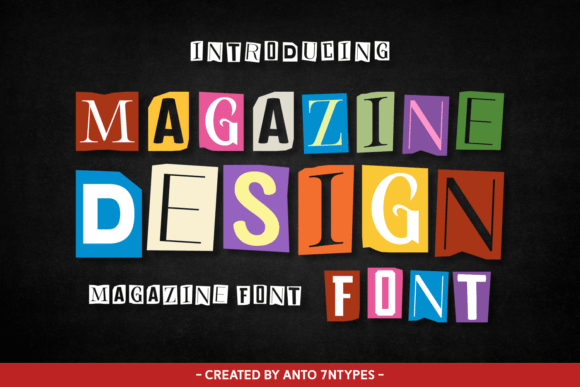 Magazine Design: The Vintage Ransom Note Font for Modern Brands