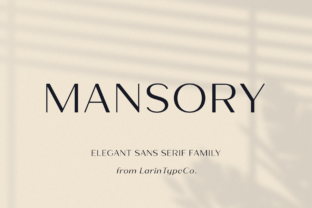 Mansory: A Typeface That Feels Like a Deep Breath