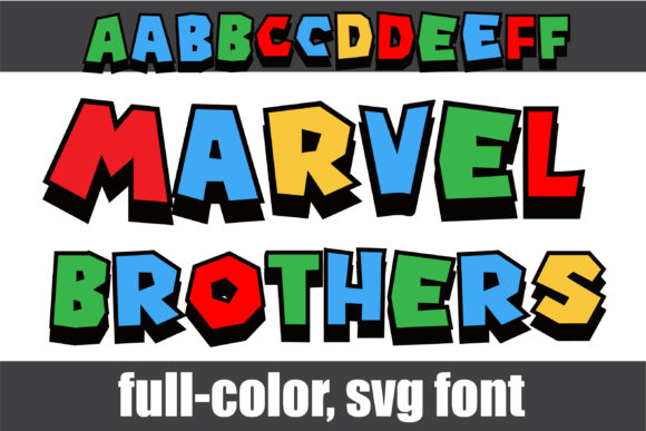 Marvel Brothers: A Bold Color Font for Maximum Impact