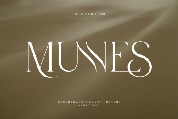 Munnes: A Serif Font Where Vintage Charm Meets Modern Edge