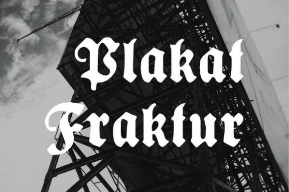 Plakat Fraktur: A Gothic Font with Modern Edge