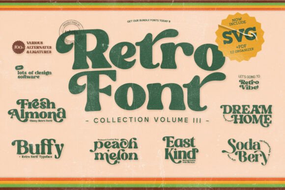 Retro Groovy Bundle: A Blast of 60s & 70s Typography