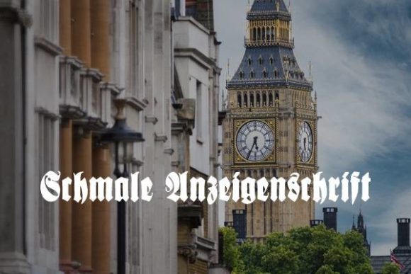 Schmale Anzeigenschrift: A Bold Blackletter with Modern Edge