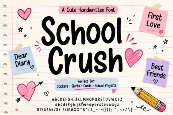 School Crush: Capturing Youthful Charm in Your Designs