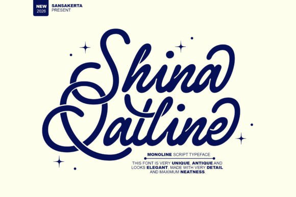 Shina Qatline: A Font That Blends Luxury with Modern Flow