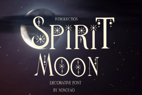 Spirit Moon: The Decorative Font for Handmade & Digital Charm