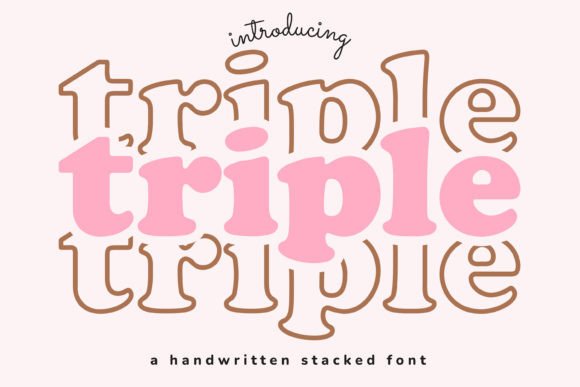 Triple: A Display Font That Brings Instant Character to Your Work
