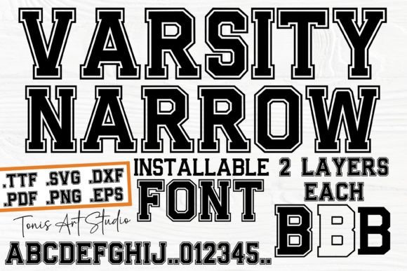 Varsity Narrow: A Bold Typeface for Classic Design Projects