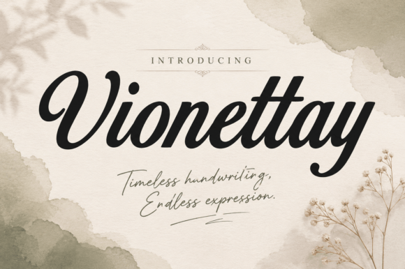 Vionettay: Blending Vintage Charm with Modern Script Style